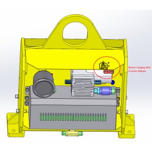 Battery charging label for vacuum lifter-01